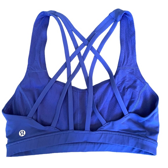 EUC Lululemon Free to Be Serene Bra C/D sz 6 in Psychic blue - Picture 2 of 3